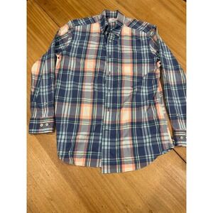 SOUTHERN TIDE Intercoastal Stretch Performance Multicolor Plaid Shirt Sz M